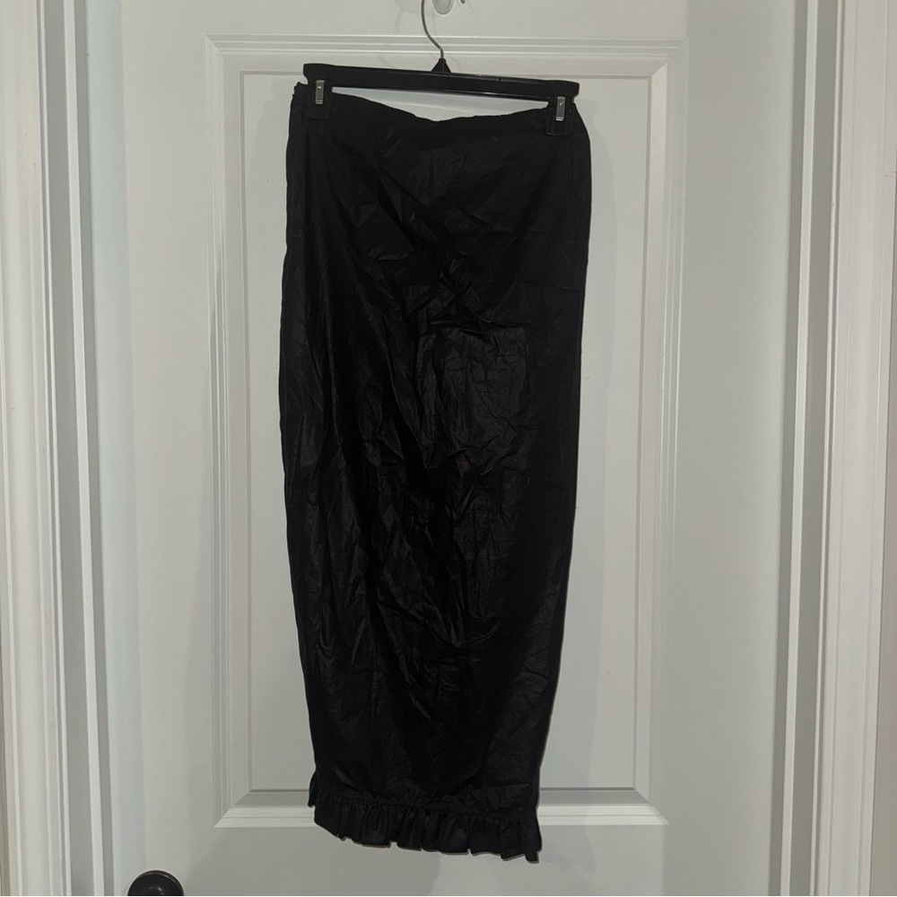 Dries Van Noten Ruffled Midi Black Skirt - Picture 14 of 16